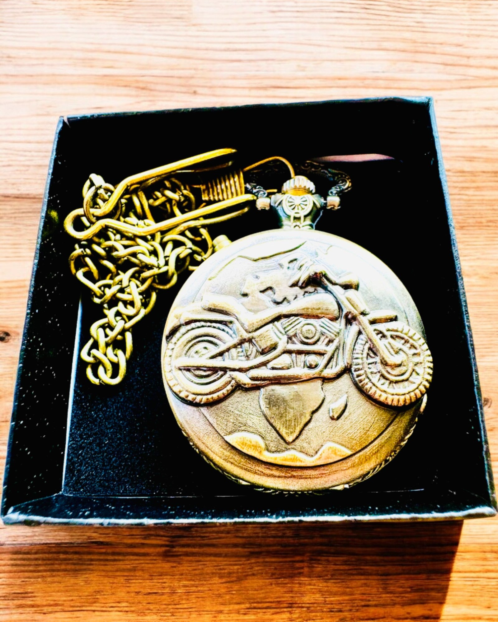 Orologio da Tasca "Motocyklowy Elegancik 2" – Incisione per regalo, 3 varianti di colore