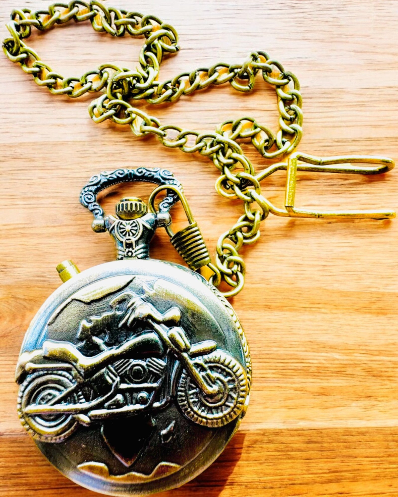 Orologio da Tasca "Motocyklowy Elegancik 2" – Incisione per regalo, 3 varianti di colore