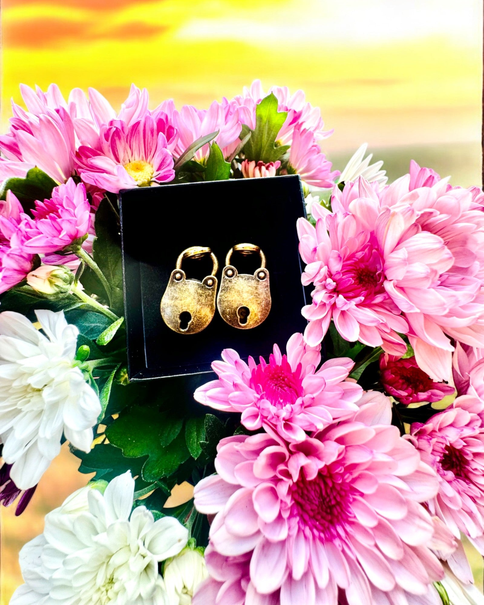 Miniature Lucchetti dell'Amore - Set di 2 Lucchetti Retrò Incisi, personalizzazione per regalo