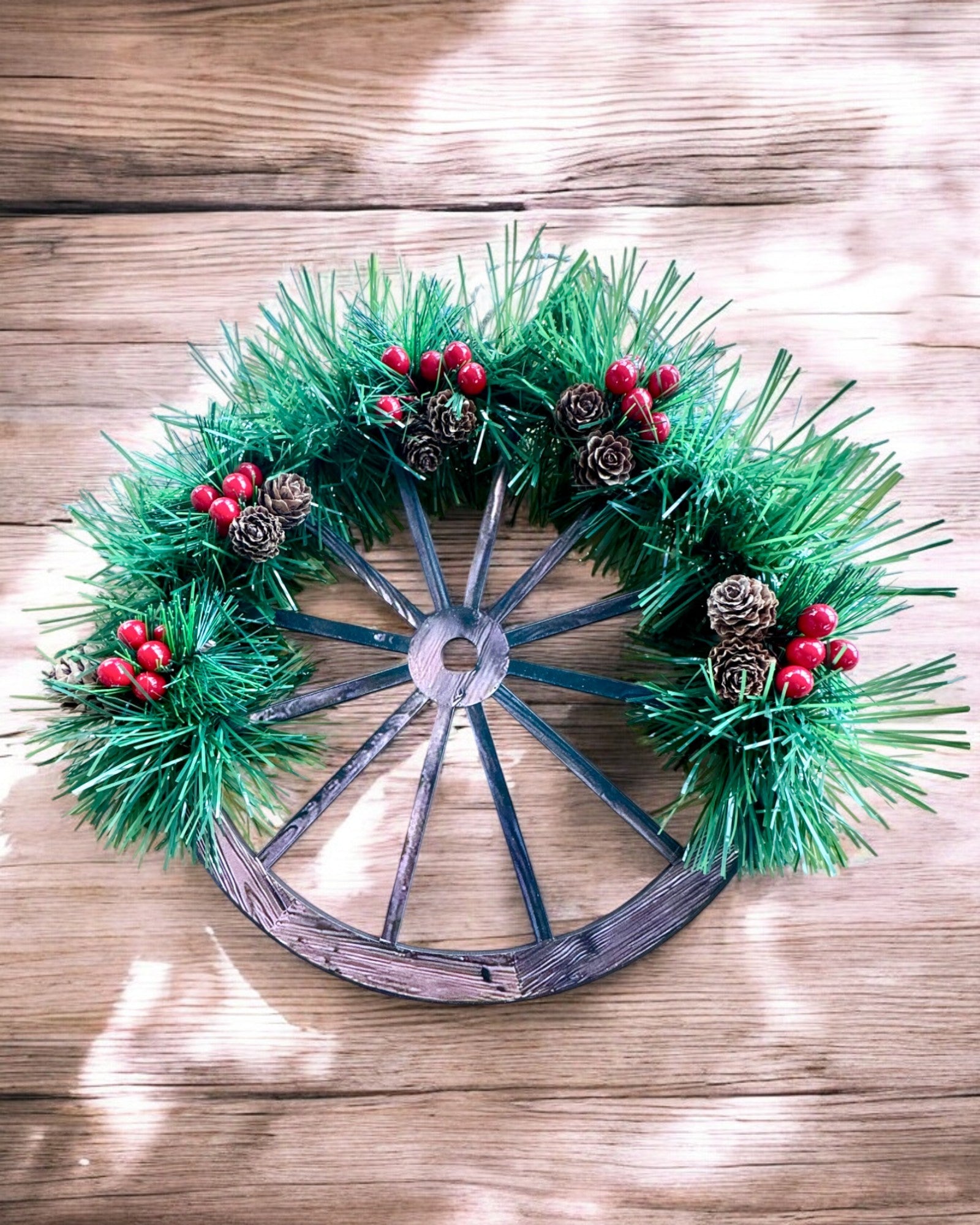 Set Decorativo 3 x Cerchi Natalizi "Stella Allegra" - possibilità di personalizzazione con incisione per regalo