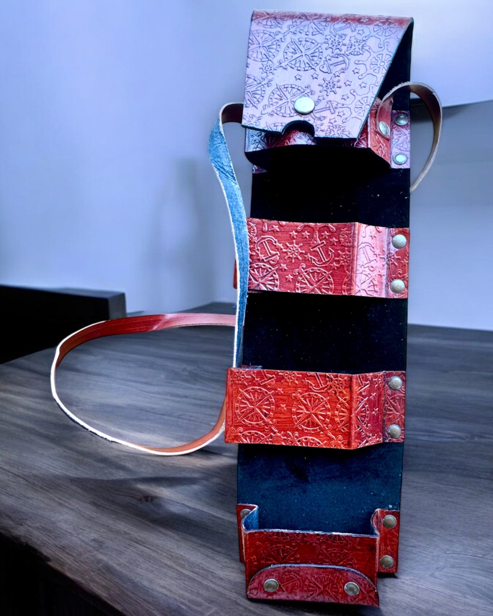 Custodia in pelle, copertura per bastoni da passeggio - possibilità di personalizzazione con incisione per regalo