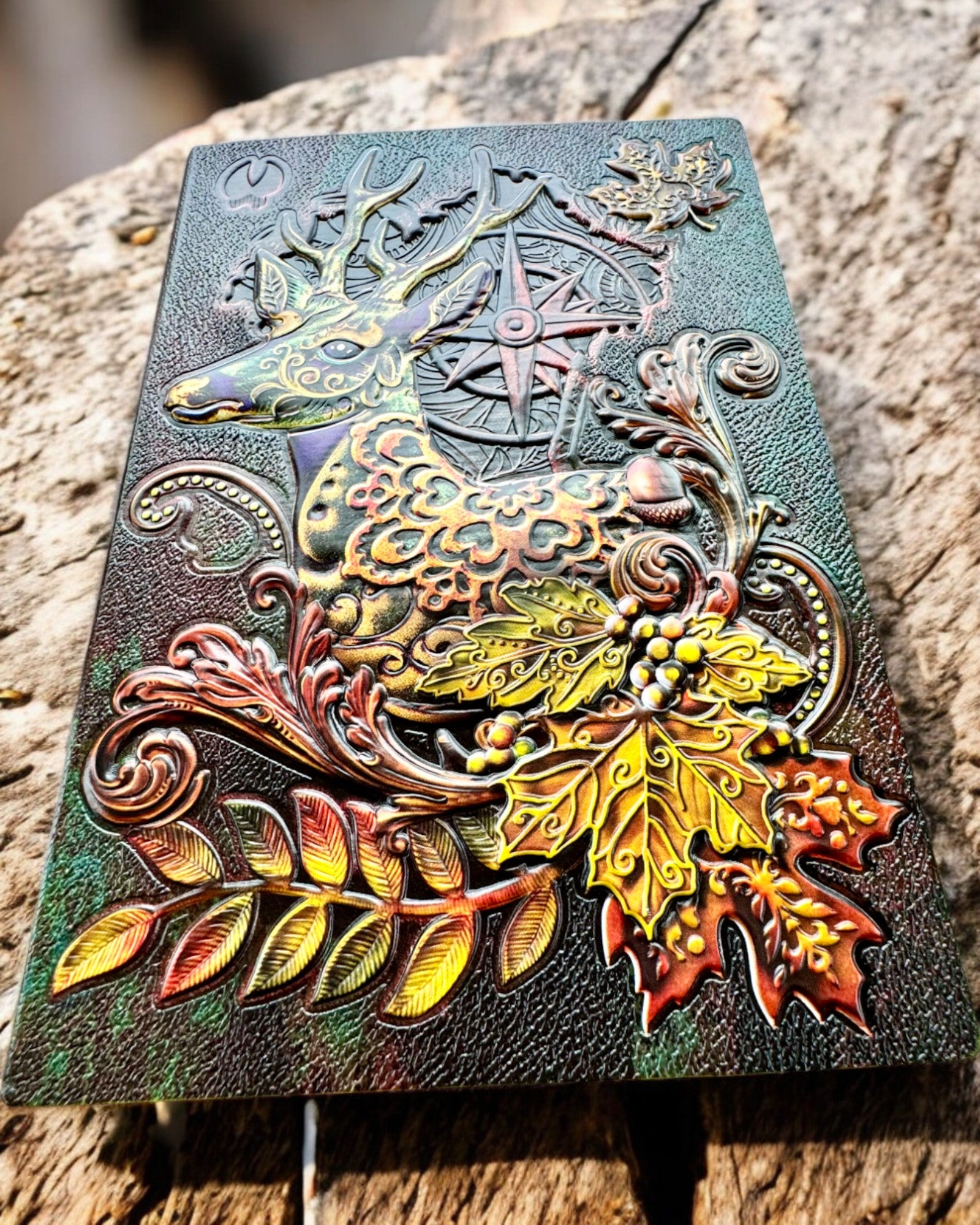 Taccuino Cervo della Foresta, A5 – personalizzazione con incisione per regalo