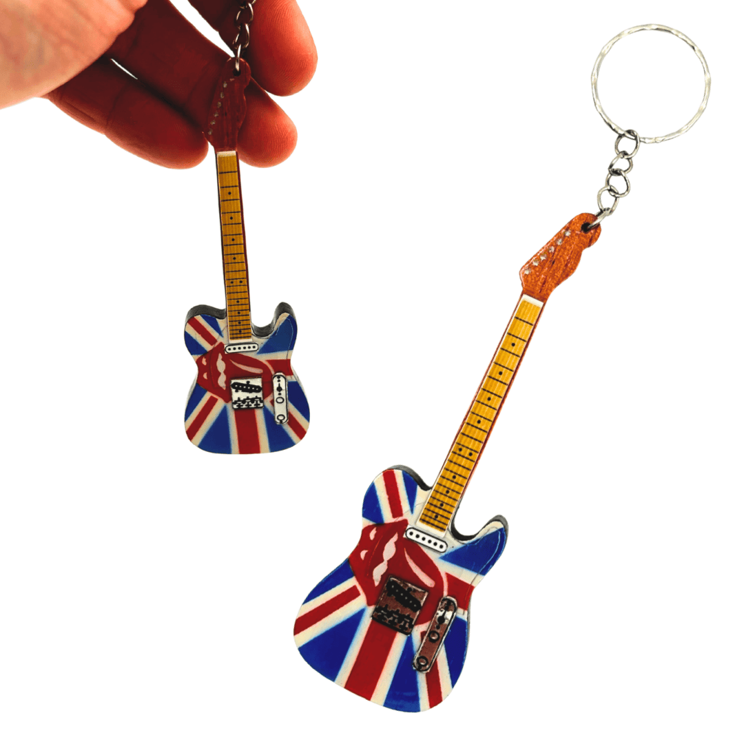 Portachiavi chitarra in legno The Rolling Stones - EGK-1594