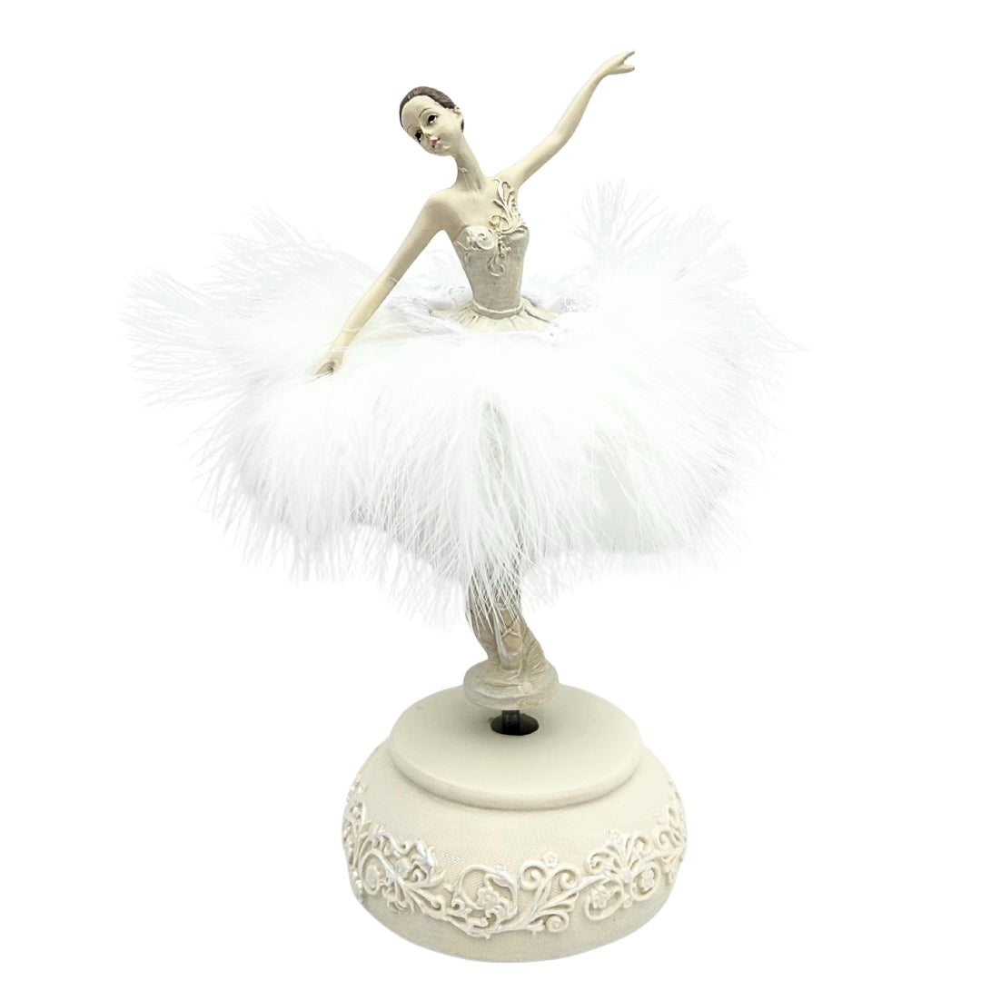Carillon ballerina Regina delle Nevi mobile 23,5 cm con incisione