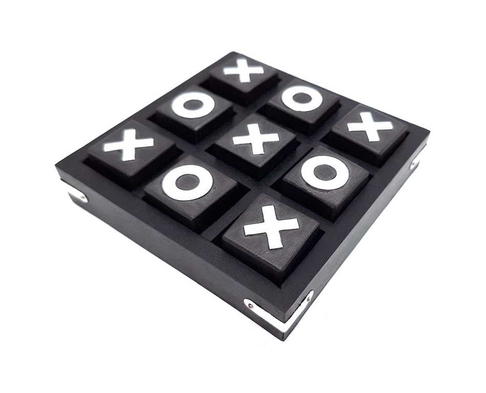 Gioco in Legno Tris 13 x 13 cm con Possibilità di Personalizzazione Incisa