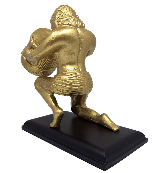 Statuetta decorativa Acquario dorata AQU2 con possibilità di personalizzazione tramite incisione, regalo ideale per ogni occasione, altezza 18 cm, design elegante in alluminio