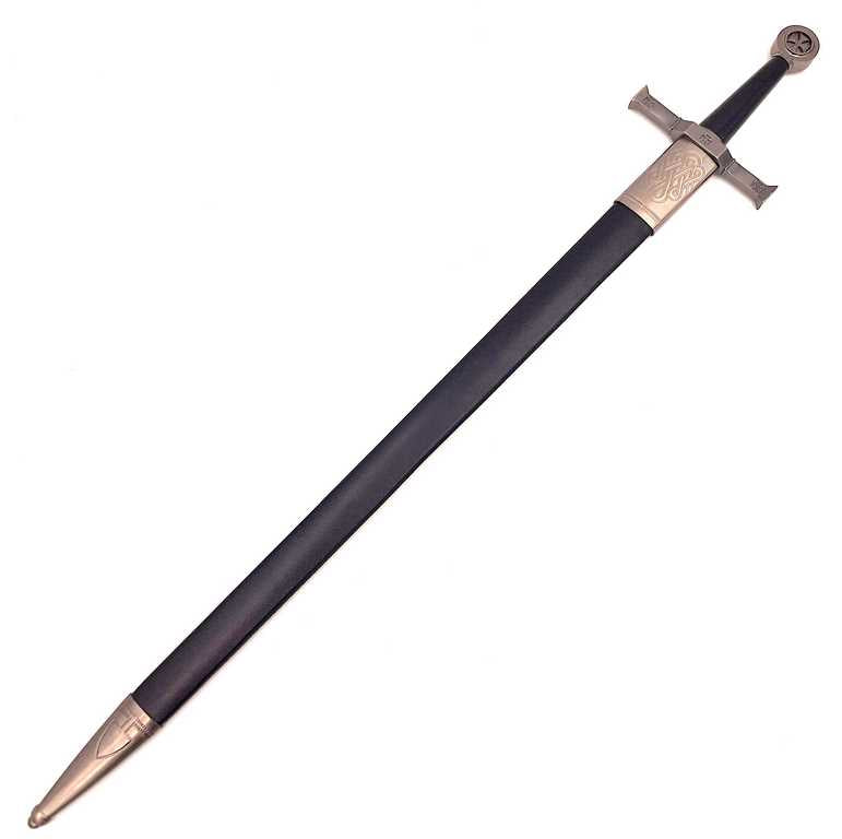 Spada da cavaliere in acciaio 84 cm con fodero - Replica SW-114 con possibilità di personalizzazione con incisione
