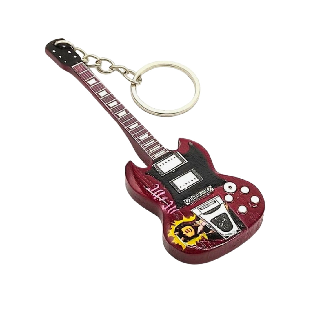Portachiavi chitarra in stile AC/DC - Angus Young – Tribute - EGK-0597