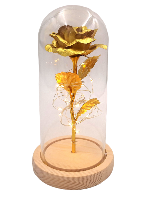 Lampada da notte Rosa LED con possibilità di personalizzazione tramite incisione, regalo romantico, altezza 21,5 cm, luce delicata, decorazione ideale per la camera da letto