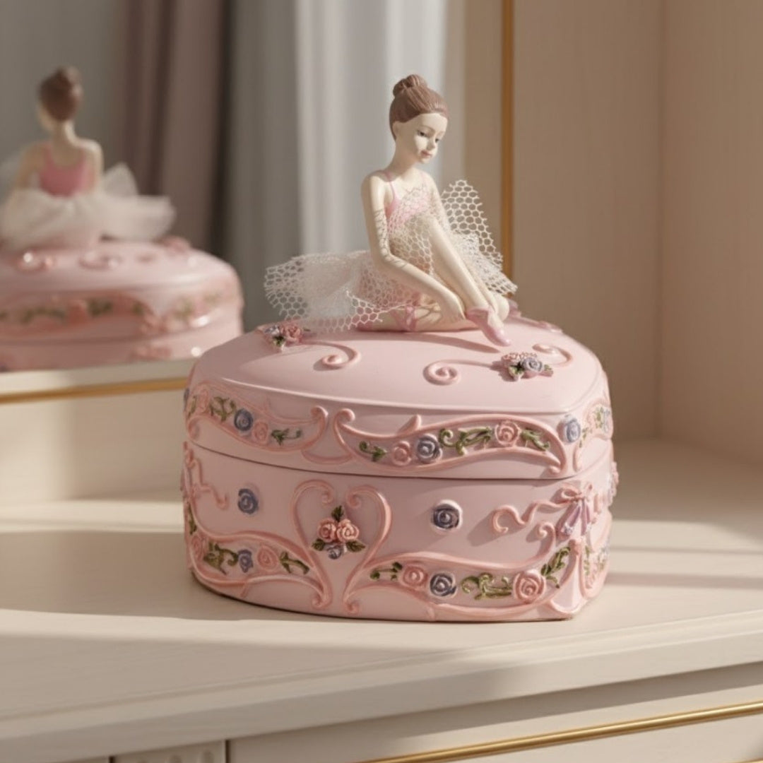 Carillon scatola ballerina cuore Lago dei Cigni con possibilità di incisione personalizzata, rosa, 12,5 cm, regalo ideale per compleanni o anniversari