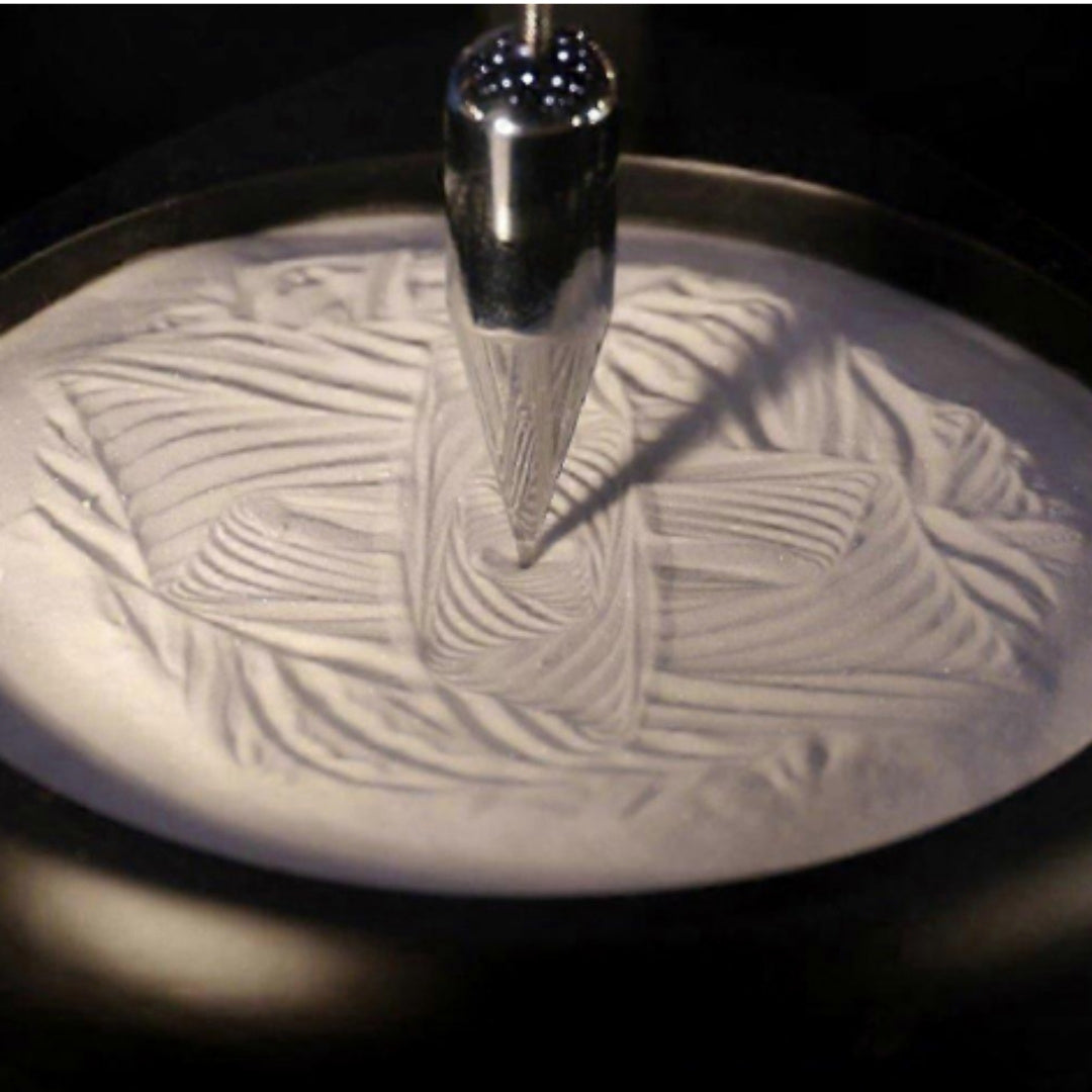 Pendolo di Sabbia Sand Pendulum con Incisione - Decorazione Ispiratrice 38 cm con Sabbia Cinetica