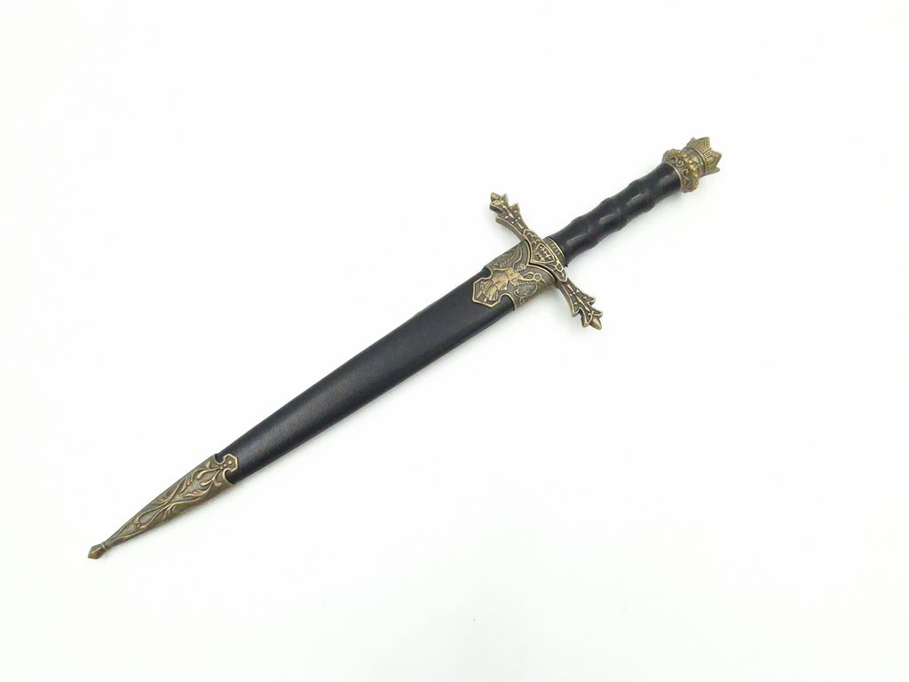Pugnale Cavalleresco 34 cm Replica Decorativa con Possibilità di Incisione