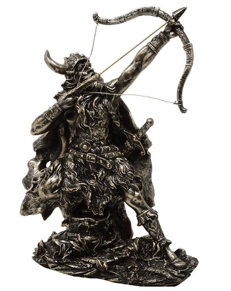 Figura decorativa Vichingo MC-23142 con possibilità di personalizzazione con incisione, altezza 19,5 cm, polyresina, ideale come regalo