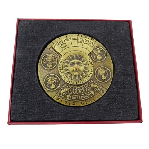 Calendario perpetuo rinascimentale con incisione - regalo personalizzato per gli anni 1600-2799, elegante decorazione per ufficio, diametro 9 cm, stile rinascimentale