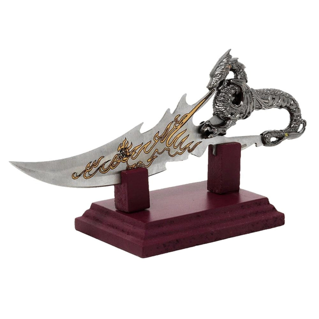 Pugnale decorativo drago 19 cm con possibilità di personalizzazione con incisione