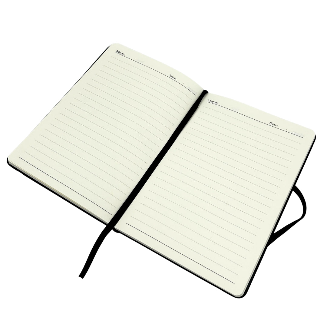 Elegante Set Regalo Classico con Personalizzazione - Taccuino in Pelle A5, Ombrello, Penna, Portabiglietti e Portachiavi in Scatola Regalo Estetica