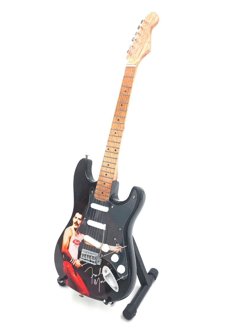 Mini chitarra da collezione Freddie Mercury con incisione