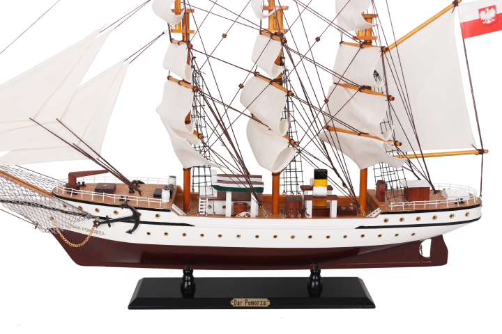 Modello di veliero Dar Pomorza 80cm - DARPOM80