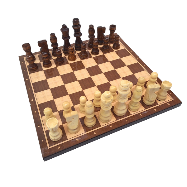 Scacchi classici in legno 27 x 27 cm con incisione personalizzata