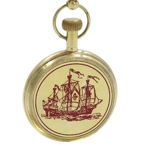Orologio da Scrivania in Ottone Stile Marinaretto NC2126 con Possibilità di Incisione, Altezza 12 cm, Regalo Ideale per Amanti della Vela con Motivo Ancora e Veliero