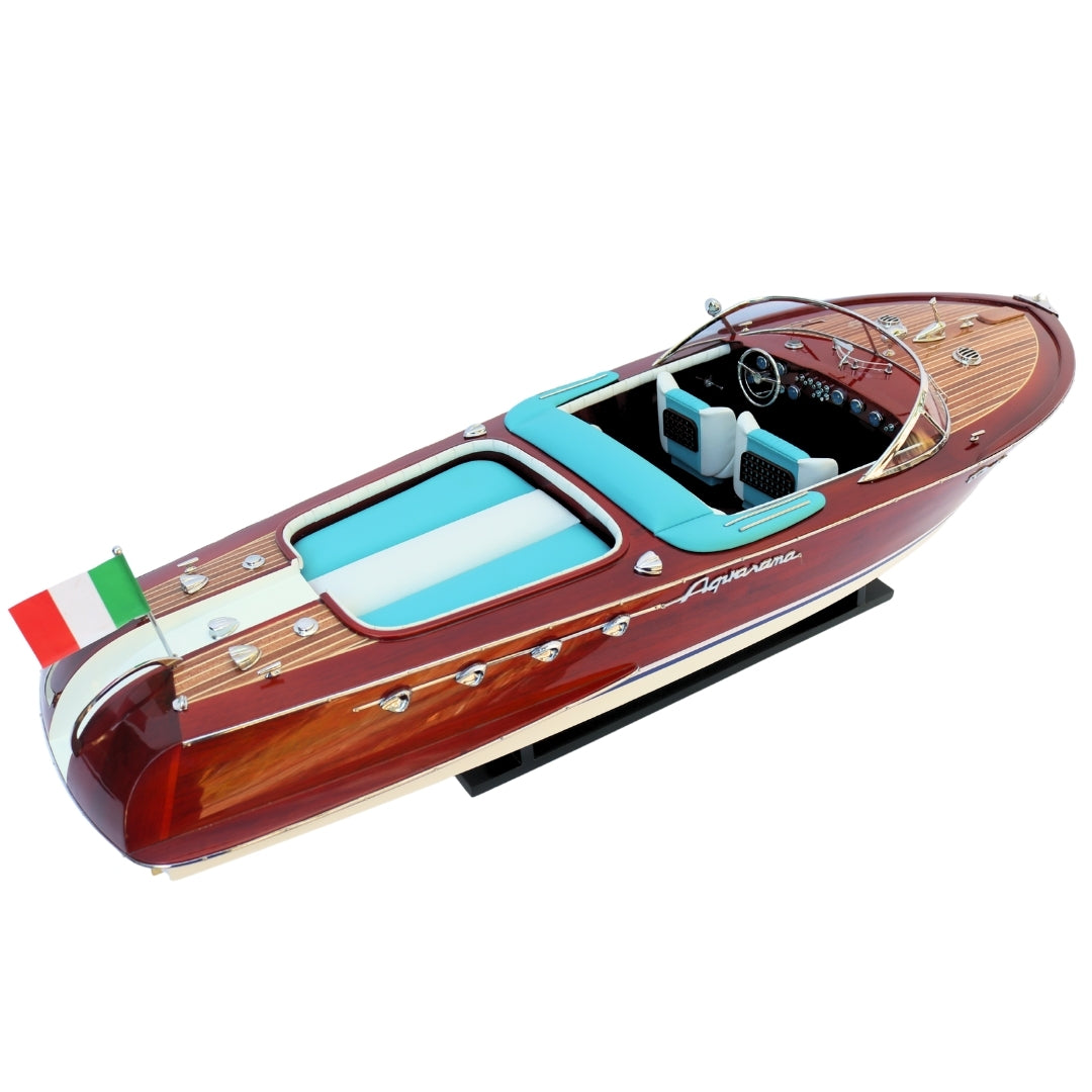 Esclusivo modello di motoscafo Reeva Aquarama 87cm - grande modello in legno di un classico motoscafo italiano – 4P-90