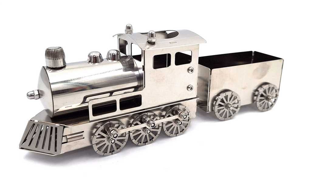 Modello d'argento di un treno personalizzabile con incisione