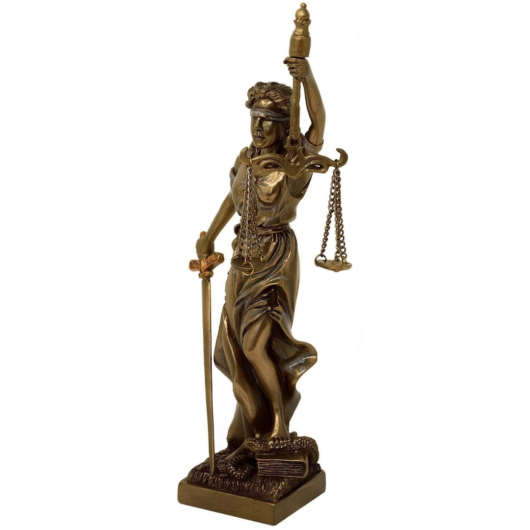 Statuetta Temi dea della giustizia 20 cm con possibilità di personalizzazione tramite incisione