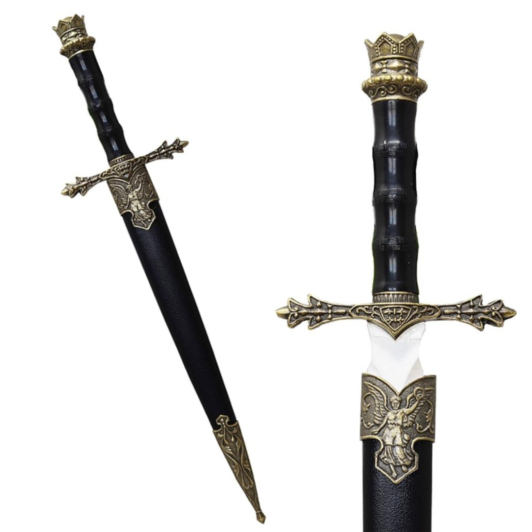 Pugnale Cavalleresco 34 cm Replica Decorativa con Possibilità di Incisione
