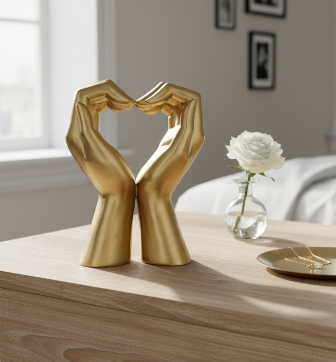 Figura decorativa dorata Glamour