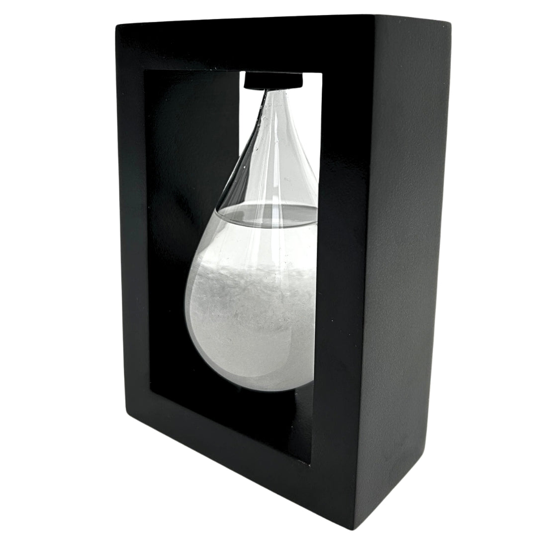 Barometro di FitzRoy per Temporali in Supporto di Legno - Goccia Storm Glass – BAW1