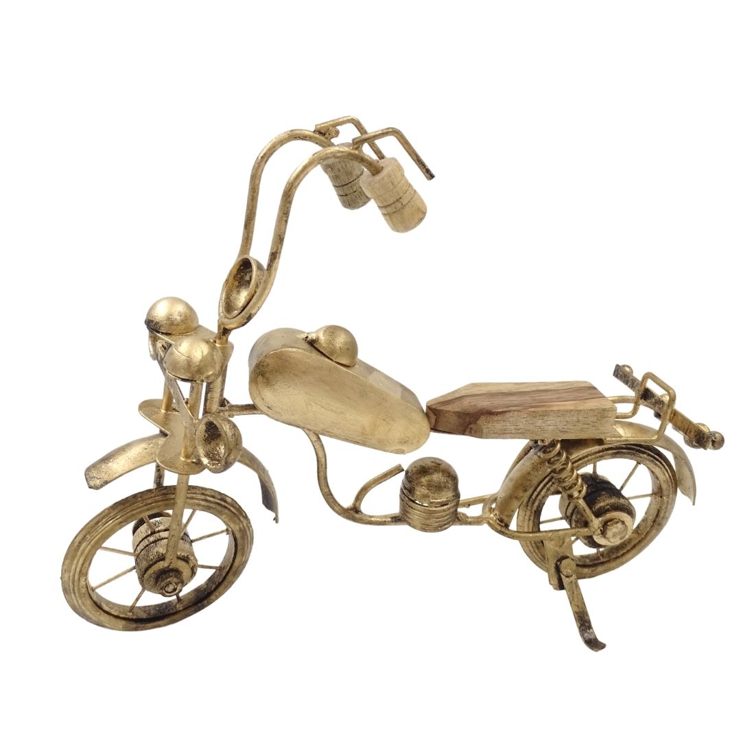 Modello di Moto Classica in Metallo NC1733 con Incisione