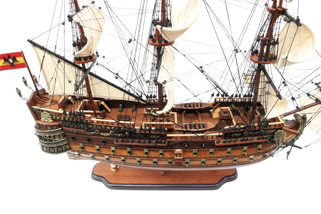 Modello del veliero San Felipe da 80 cm, con possibilità di personalizzazione tramite incisione