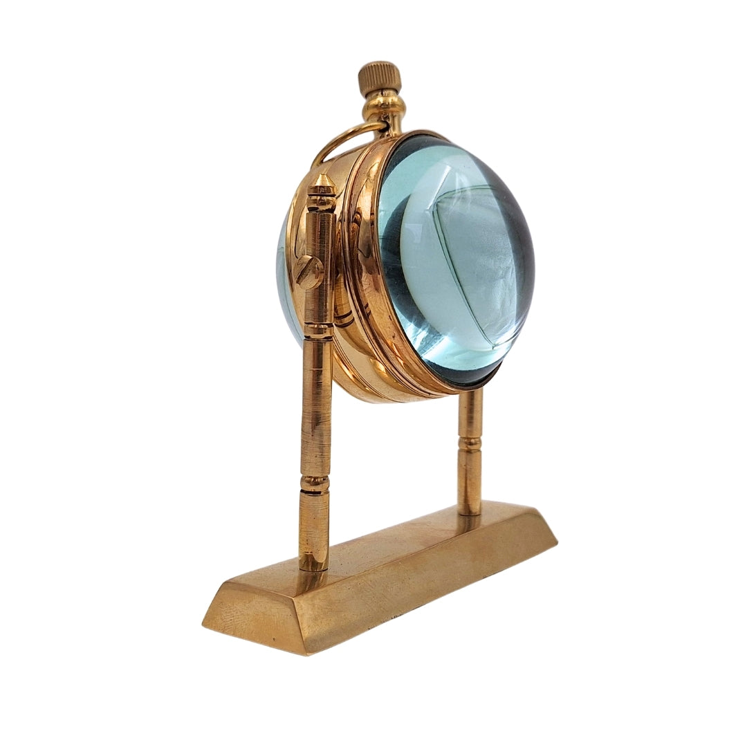 Orologio Marinaretto in Ottone da Scrivania NC2963 con Incisione Personalizzata