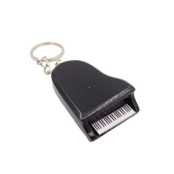 Portachiavi da collezione Pianoforte Classico ECK-0863 con incisione personalizzata – elegante gadget nero come regalo per amanti della musica classica e pianisti