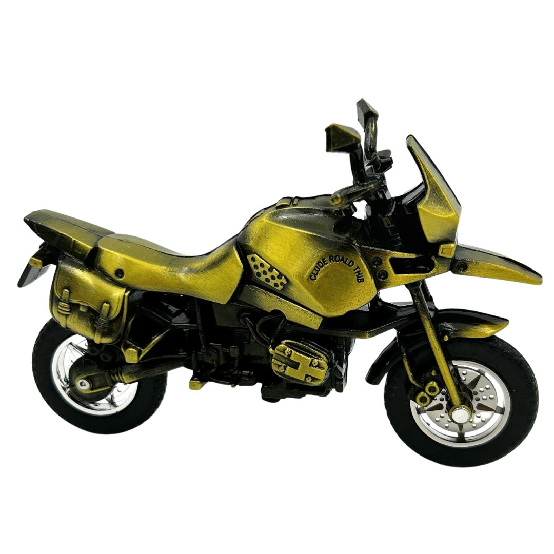 Modello di Motociclo in Metallo HJ1 di Colore Verde Scuro con Possibilità di Incisione Personalizzata