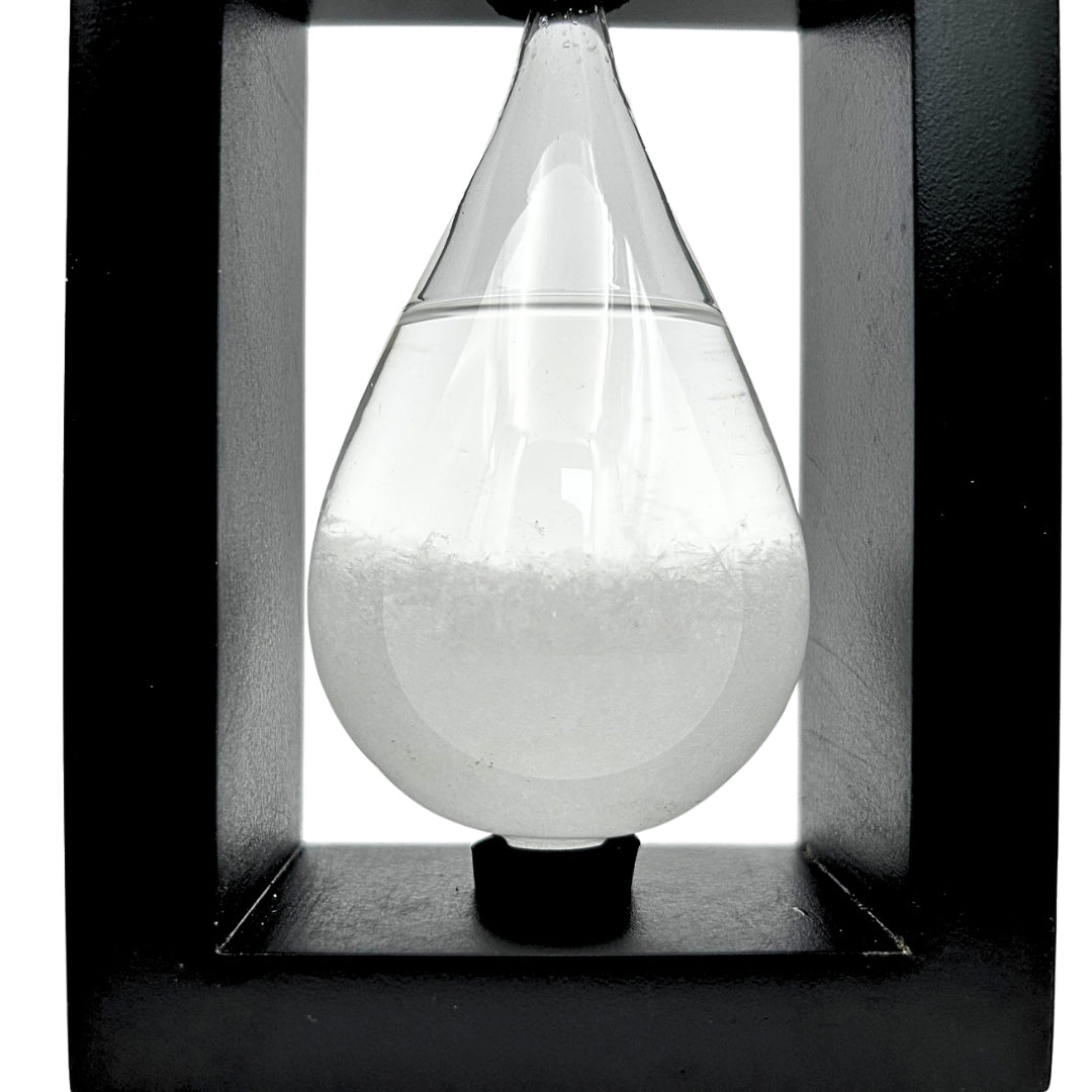 Barometro di FitzRoy per Temporali in Supporto di Legno - Goccia Storm Glass – BAW1