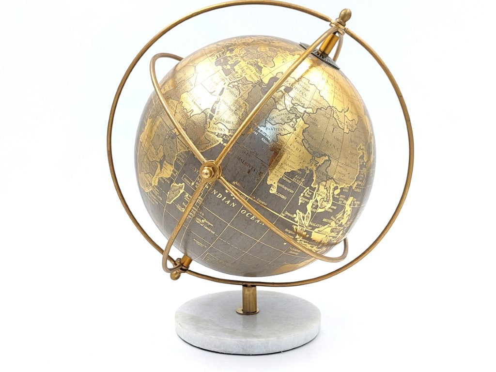 Globo decorativo su base in pietra GLB-127