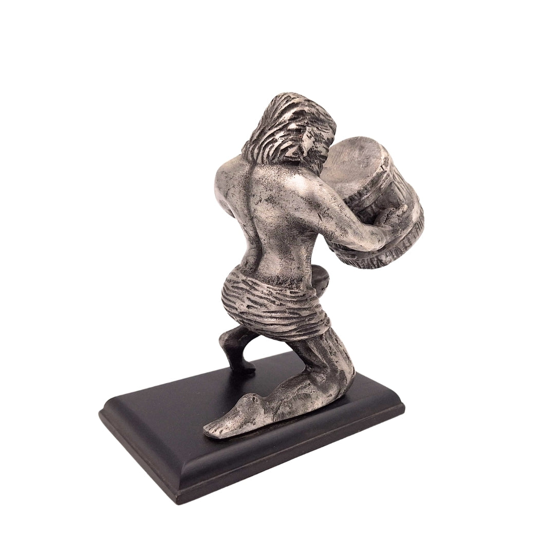Figura decorativa Acquario AQU in alluminio, incisione personalizzata, ideale come regalo, altezza 18 cm, stile classico e art déco