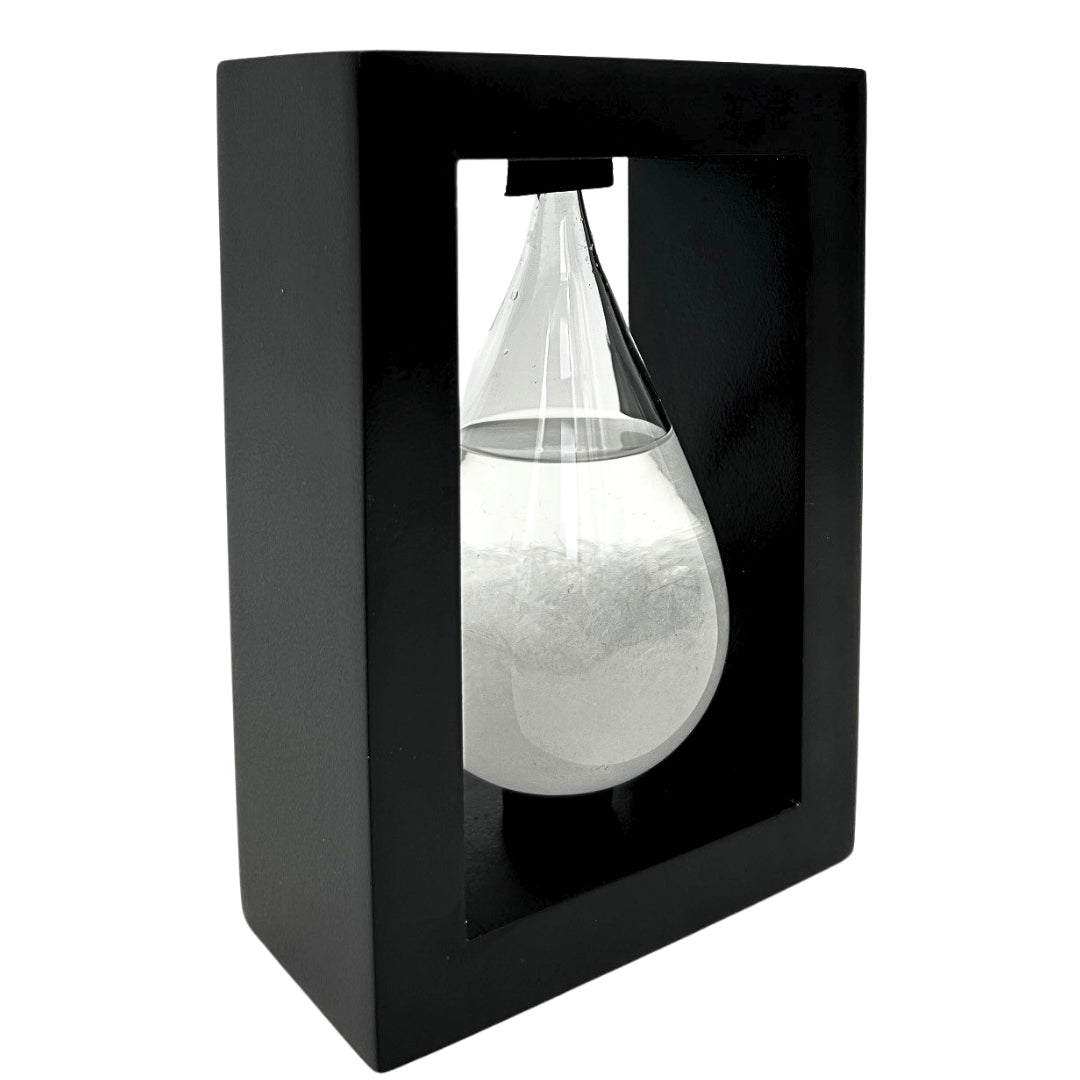 Barometro di FitzRoy per Temporali in Supporto di Legno - Goccia Storm Glass – BAW1
