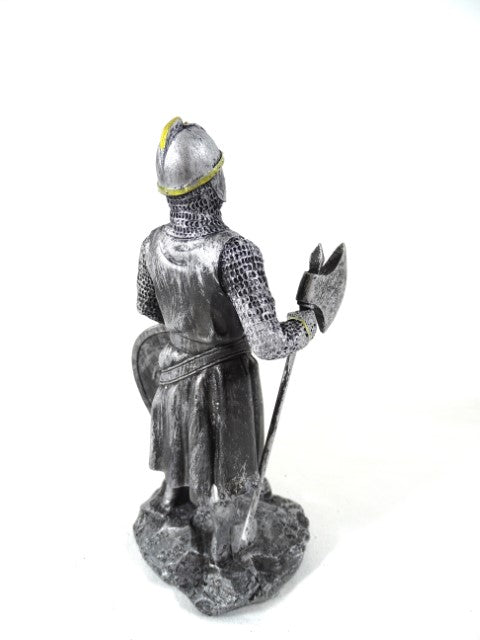 Statuetta di cavaliere crociato 18 cm con possibilità di personalizzazione tramite incisione