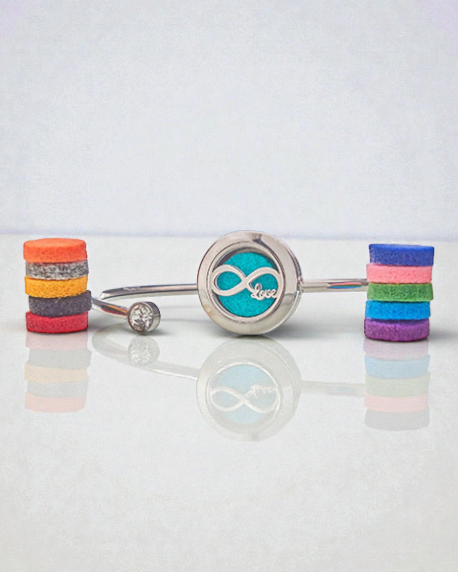 Bracciale Aromalife Eternal Love – Medaglione portaprofumo Amore Infinito 20 mm