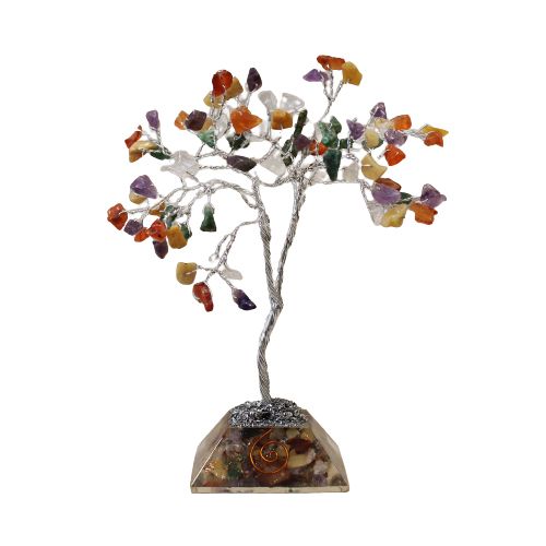 Albero magico di pietre con base in orgonite