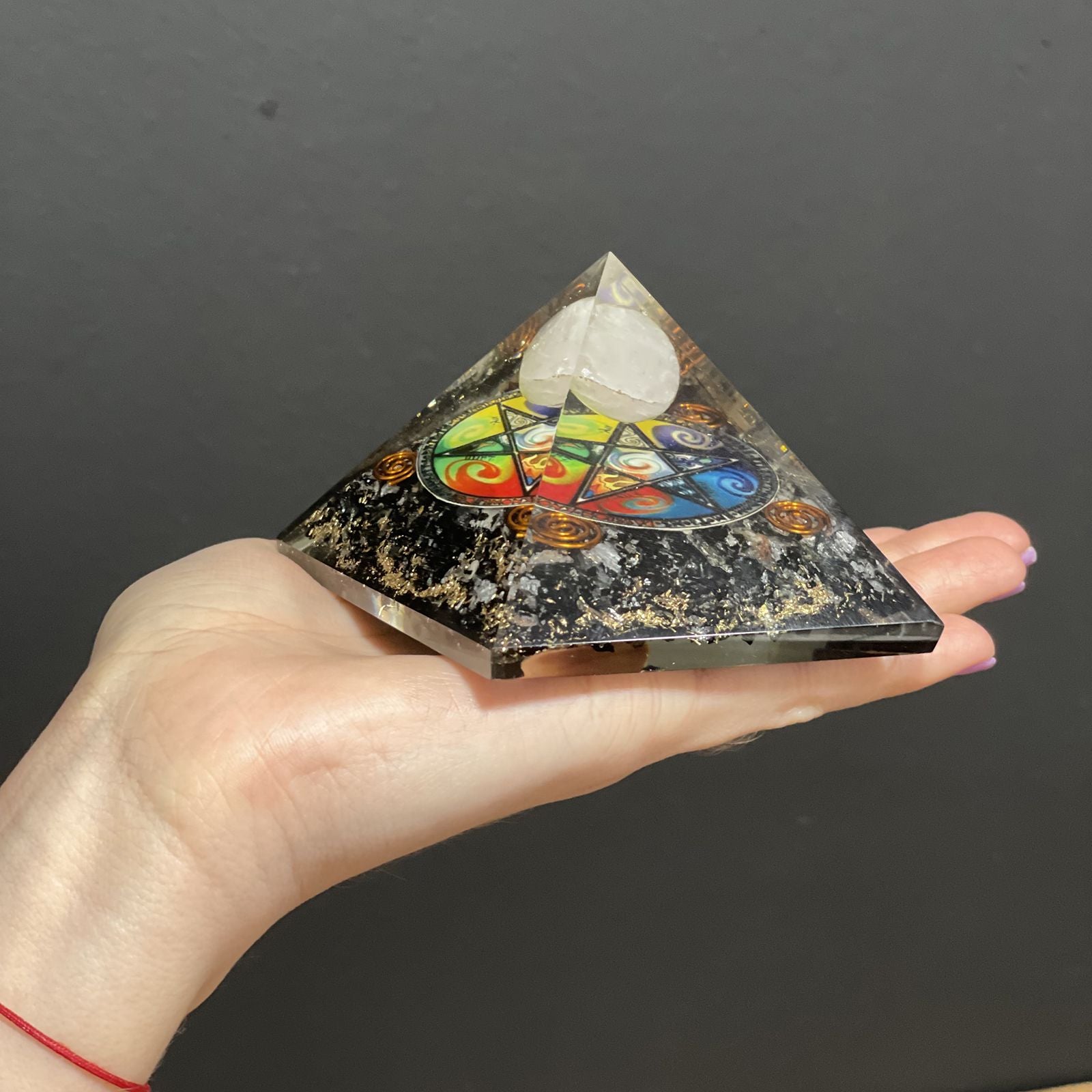 Piramide di Orgone Midnight Pentagono
