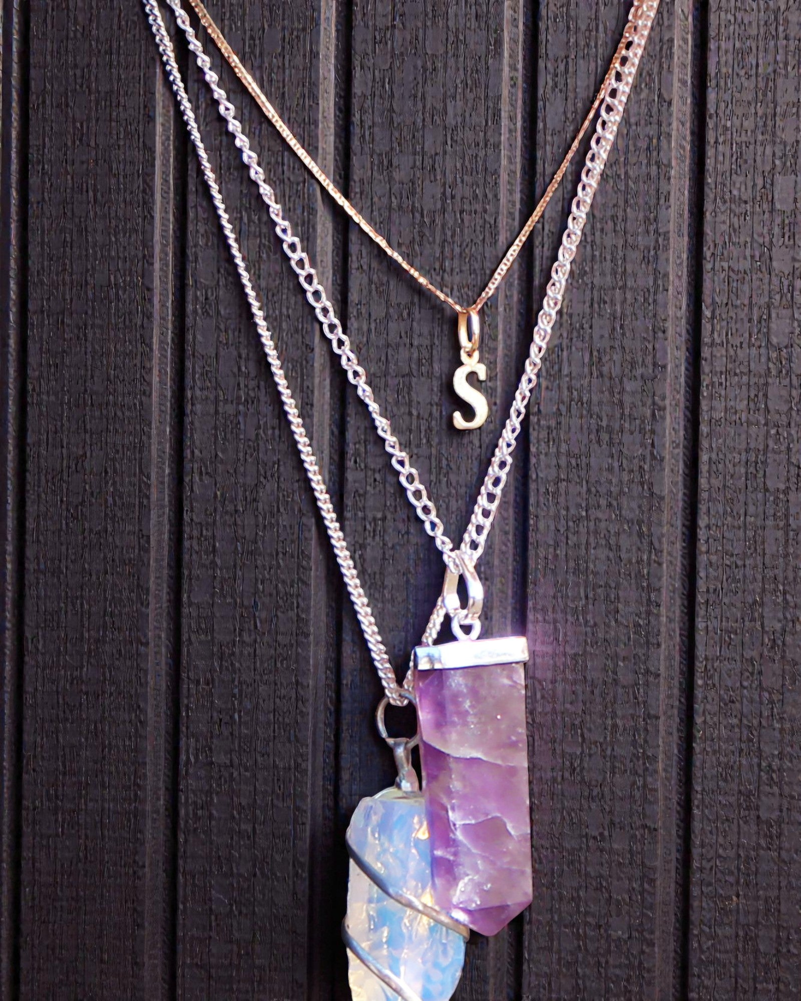 Crystal Ray – Pendente piatto in cristallo di rocca con taglio a cristallo