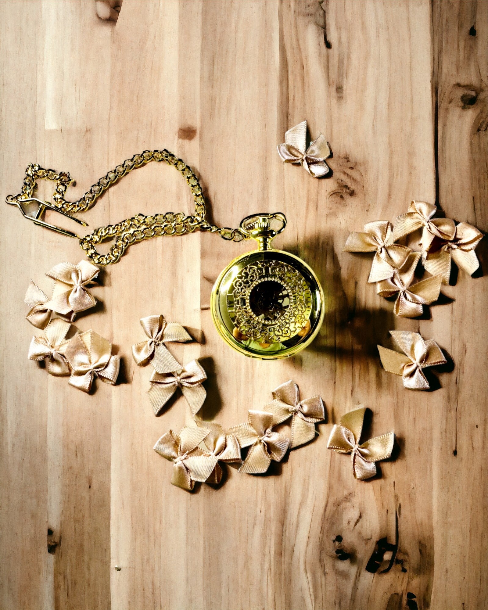 Orologio da Tasca Retrò Intagliato con Meccanismo a Carica Manuale, colore Oro con Scala Romana e Quadrante Luminoso, Stile Vintage