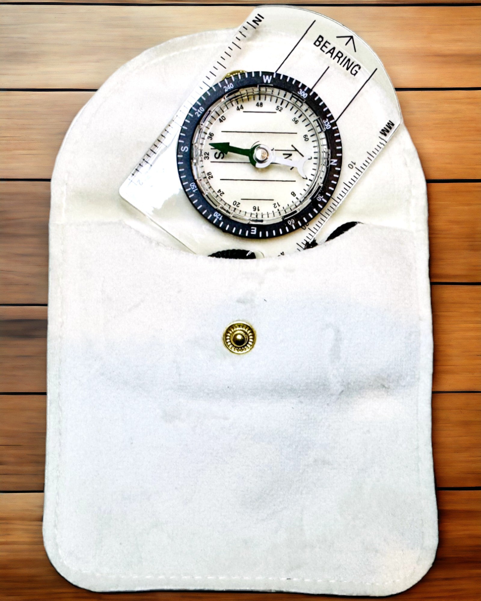 Bussola turistica "Guida dell'Avventuriero" - Trasparente, Mini Acrilico con Corda Sospesa e Scala della Mappa, con incisione