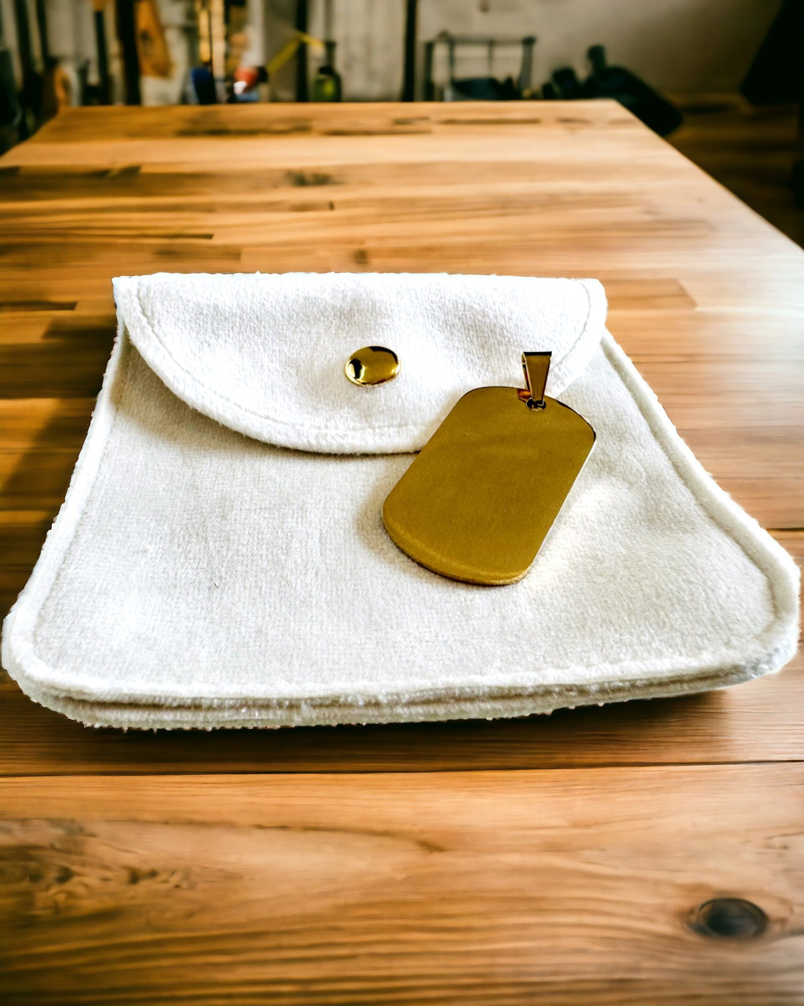 Ciondolo Militare con Incisione - Stile Retrò in Vari Colori