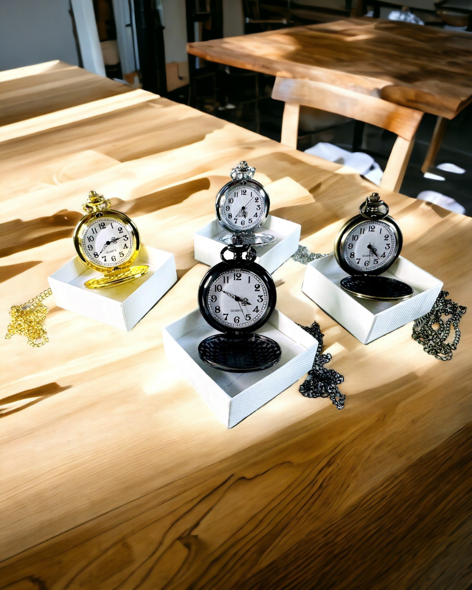 Orologio da Tasca in Stile Vintage Color Oro con Possibilità di Incisione