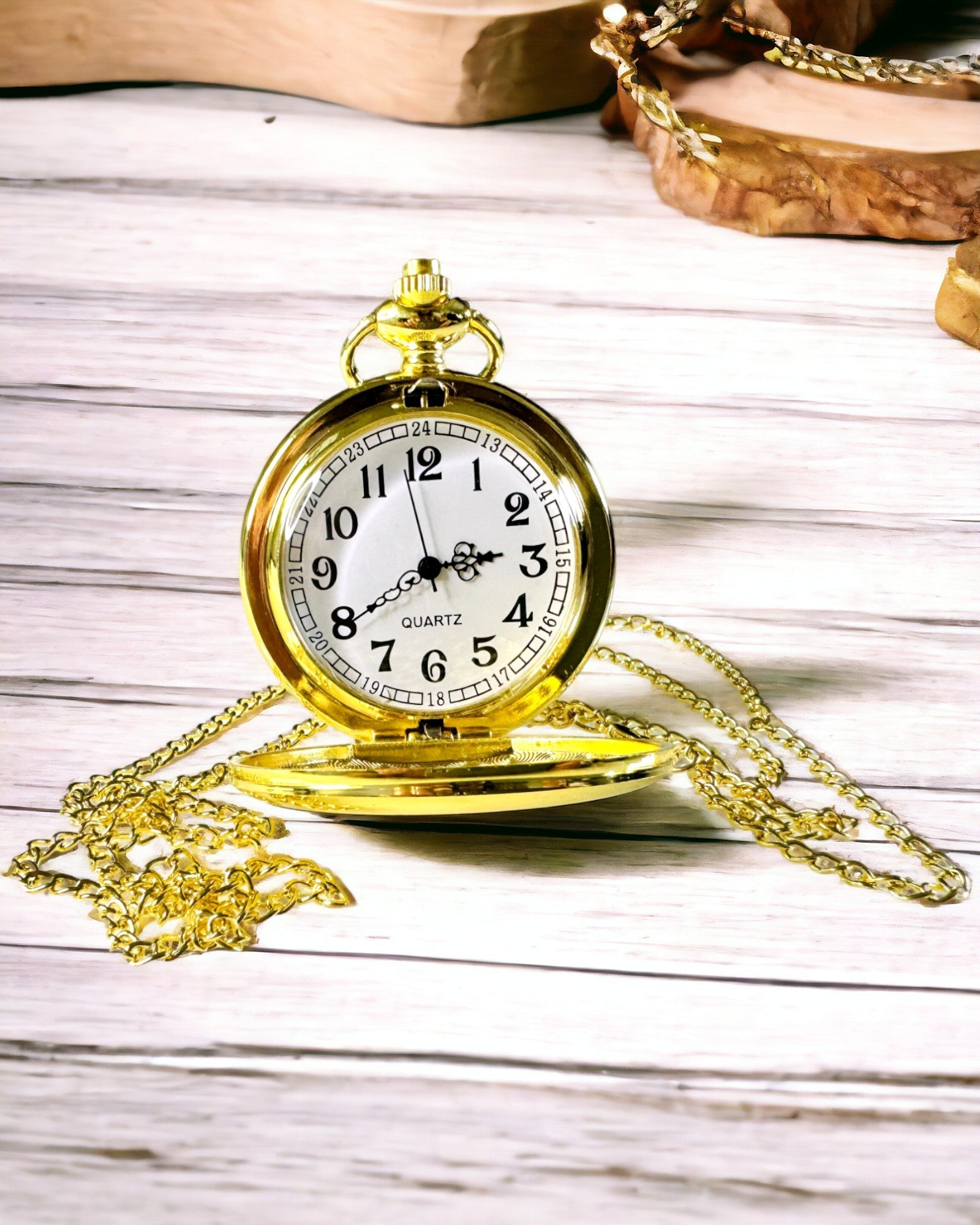 Orologio da Tasca in Stile Vintage Color Oro con Possibilità di Incisione