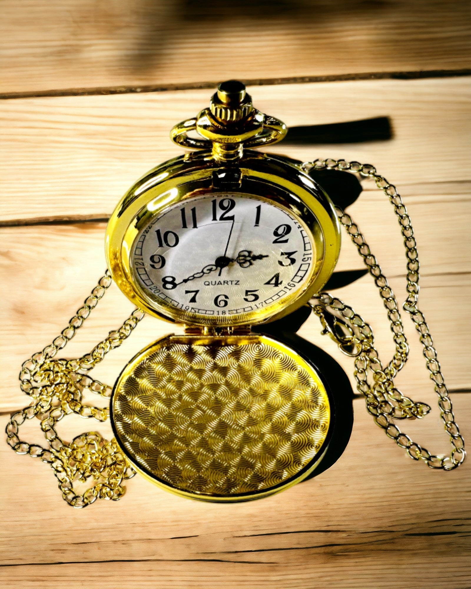 Orologio da Tasca in Stile Vintage Color Oro con Possibilità di Incisione